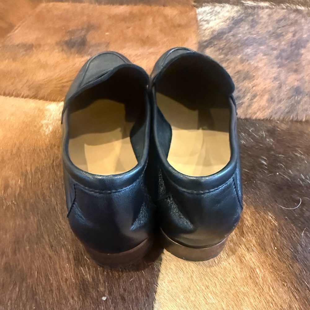 Ann Mashburn Mia Black Leather Loafers - Picture 6 of 8